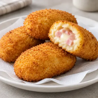 Croquettes de jambon et fromage faciles