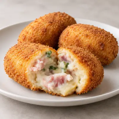 Croquettes de jambon et fromage faciles et fondantes