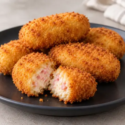 Croquettes de jambon et fromage maison