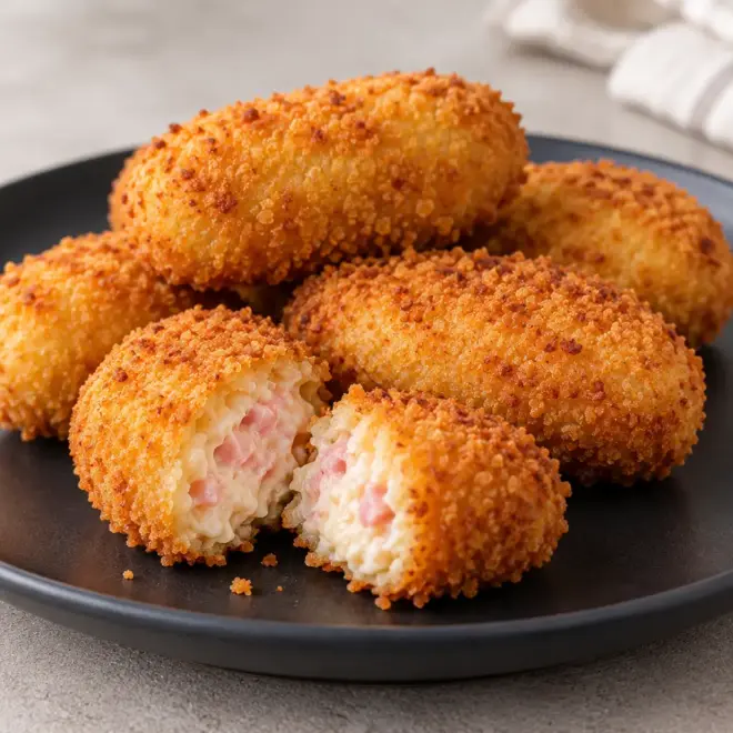 Croquettes de jambon et fromage maison
