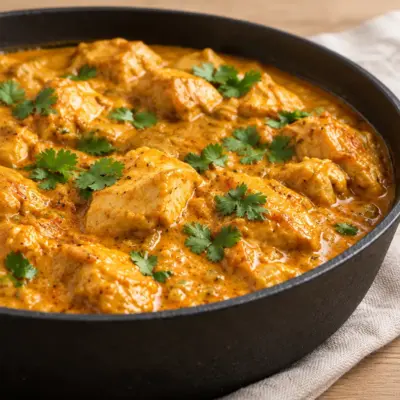 Curry de poulet crémeux facile et onctueux