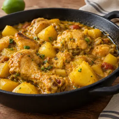 Curry de poulet recette facile et nappante
