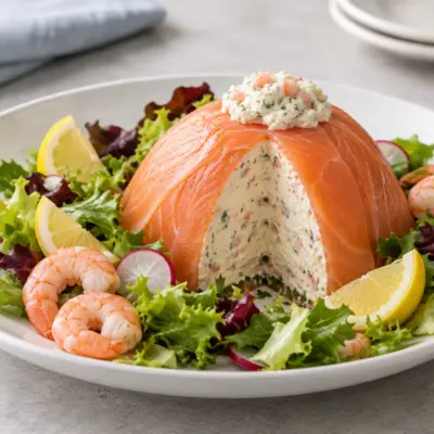 Dôme de mousse au saumon fumé facile