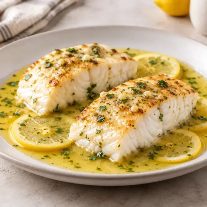 Dos de cabillaud recette au beurre citronné