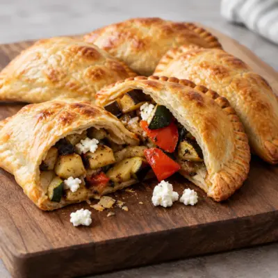Empanadas recette aux légumes grillés et feta
