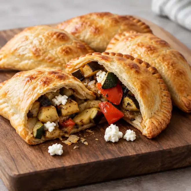 Empanadas recette aux légumes grillés et feta
