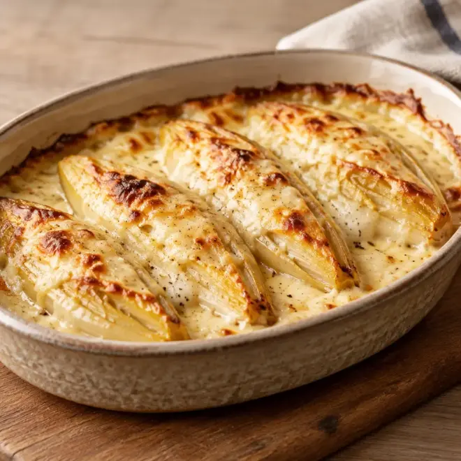 Endives au four recette facile et gratinée