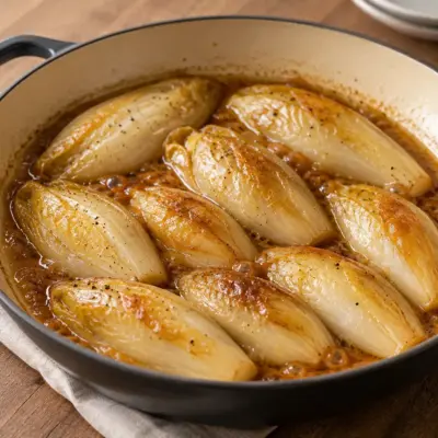 Endives braisées recette fondante et dorée