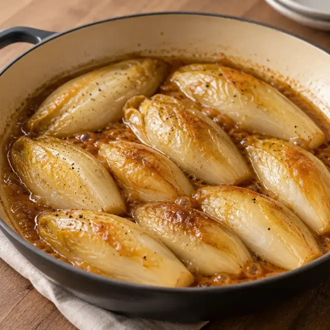 Endives braisées recette fondante et dorée