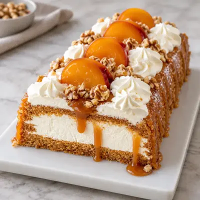Entremets abricot caramel facile et fruité