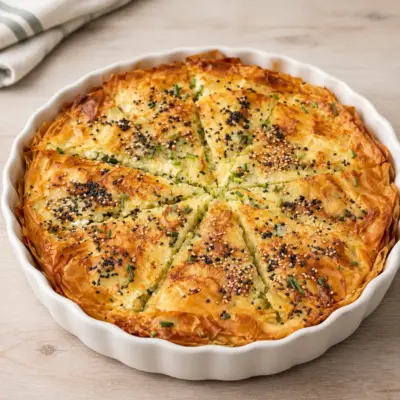 Feuilleté aux courgettes à la pâte filo