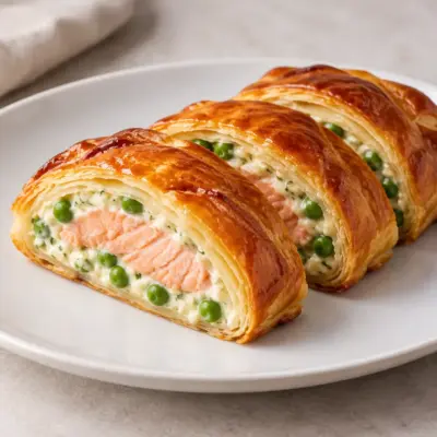 Feuilleté de saumon recette croustillante et crémeuse