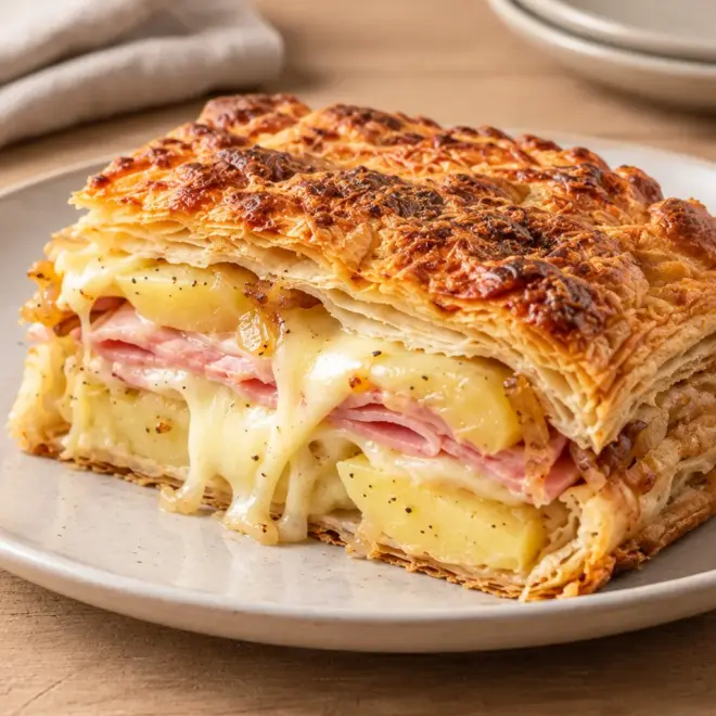Feuilleté raclette recette facile et fondante