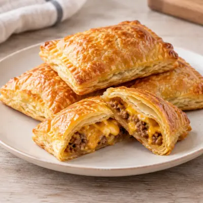 Feuilletés au bœuf et au fromage faciles