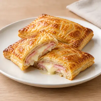 Feuilletés au fromage et au jambon faciles