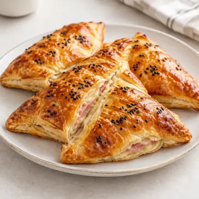 Feuilletés au fromage et au jambon faciles