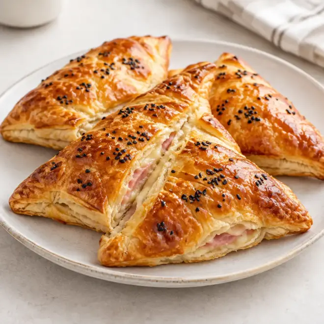 Feuilletés au fromage et au jambon faciles