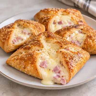 Feuilletés jambon-fromage faciles et croustillants