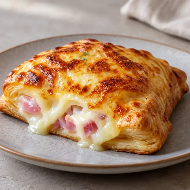Feuilletés jambon-fromage : recette facile et dorée