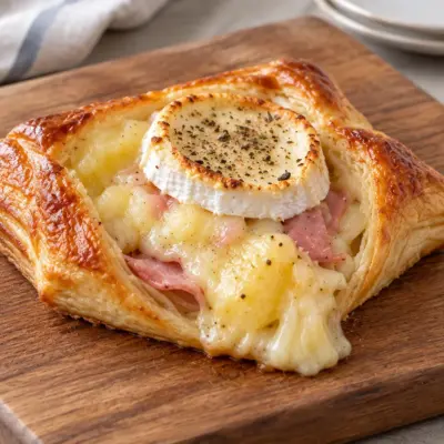 Feuilletés pommes de terre jambon chèvre faciles