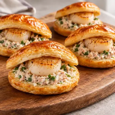 Feuilletés Saint-Jacques thon, recette crémeuse