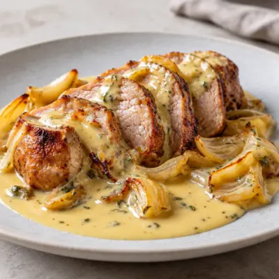 Filet mignon de porc à la crème facile