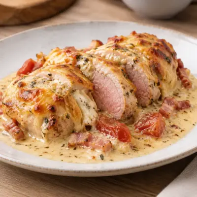 Filet mignon de porc au fromage facile
