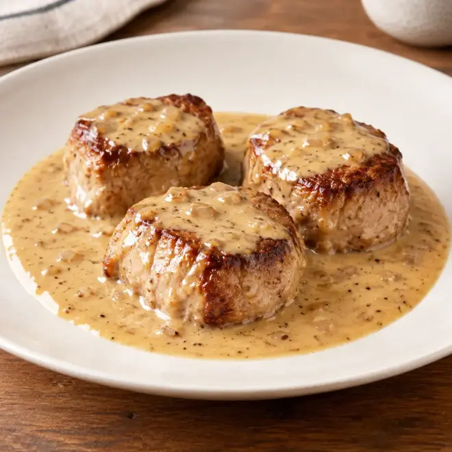 Filet mignon de porc au porto facile et crémeux