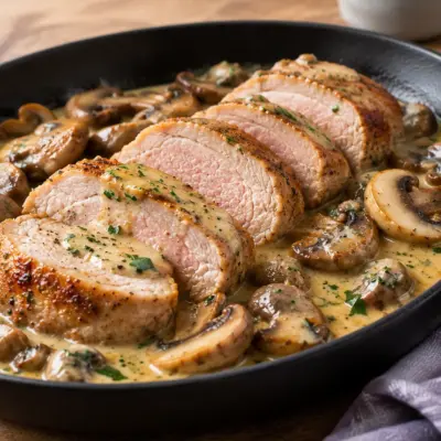 Filet mignon de porc recette crémeuse facile