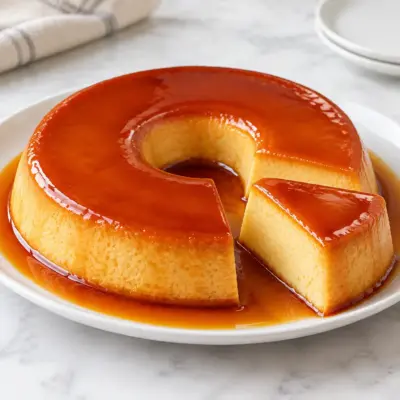 Flan au caramel facile et crémeux