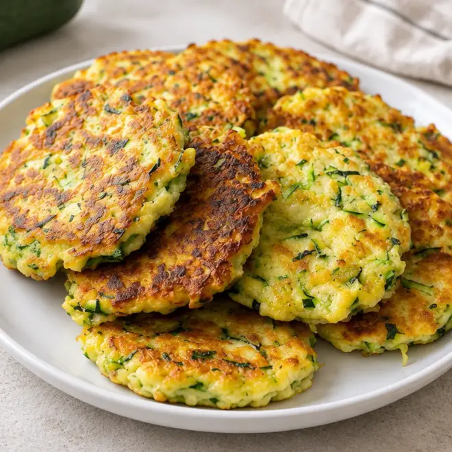 Frittelles de courgette faciles et croustillantes