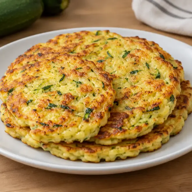 Galettes de courgette faciles à la poêle