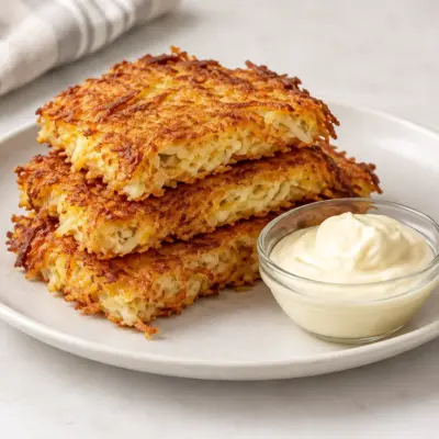 Galettes de pommes de terre croustillantes faciles