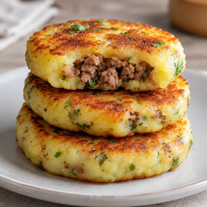 Galettes de pommes de terre farcies faciles