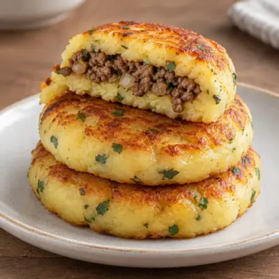 Galettes de pommes de terre farcies maison