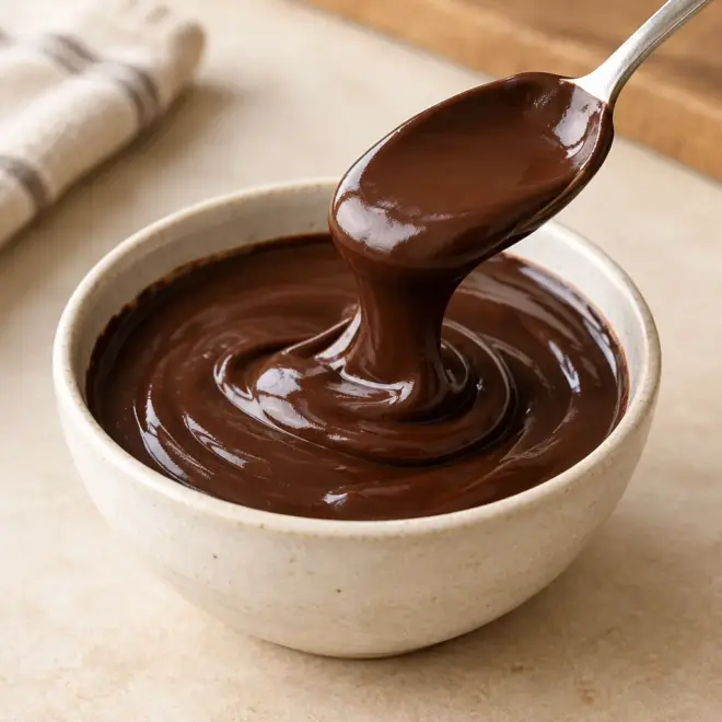 Ganache au chocolat facile et brillante