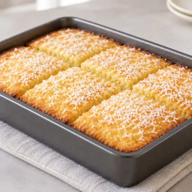 Gâteau à la noix de coco facile et moelleux