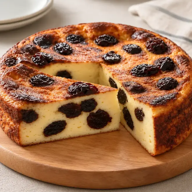 Gâteau au fromage blanc aux pruneaux facile