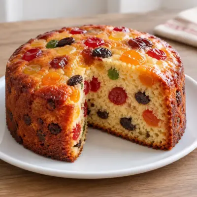 Gâteau aux fruits confits facile et moelleux