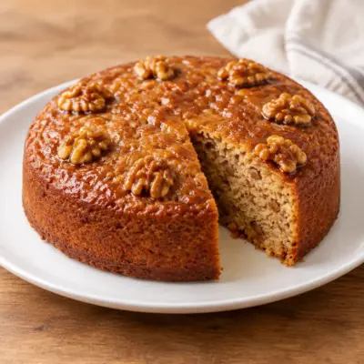 Gâteau aux noix et au miel facile et moelleux