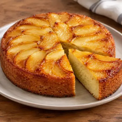 Gâteau aux pommes facile, doré et moelleux