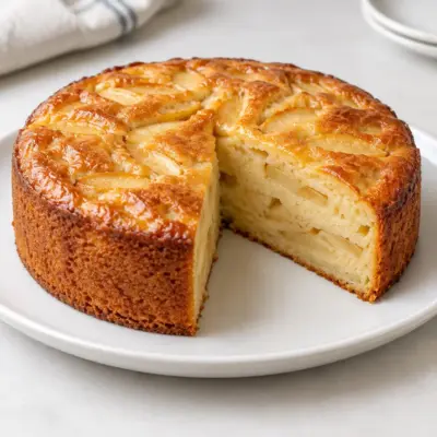 Gâteau aux pommes moelleux facile et doré