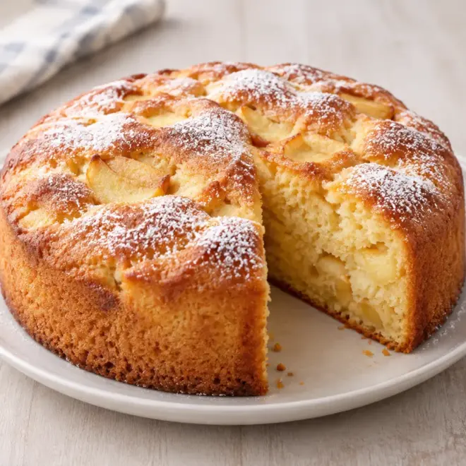 Gâteau aux pommes facile et moelleux