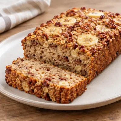 Gâteau banane avoine facile et moelleux