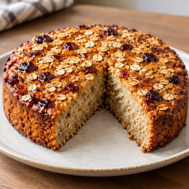 Gâteau banane avoine facile et moelleux