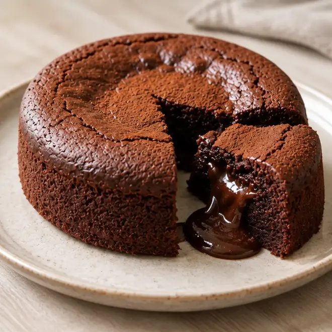 Gâteau coulant au chocolat facile et rapide