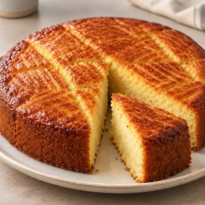 Gâteau doré recette facile à mie tendre
