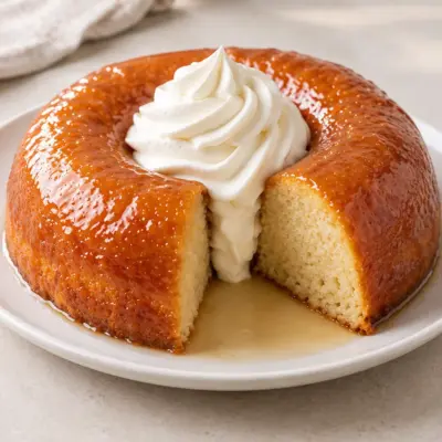 Gâteau en couronne au sirop, recette moelleuse