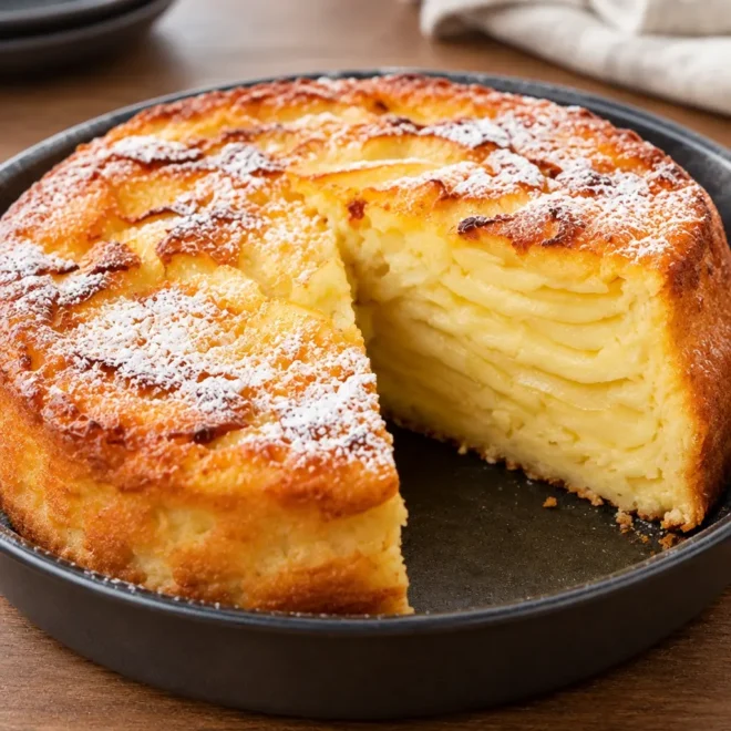 Gâteau fondant aux pommes facile et doré