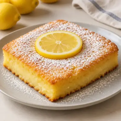Gâteau moelleux au citron facile et doré